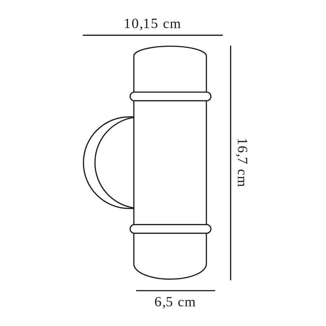 Zewnętrzny kinkiet Artilus o prostym designie