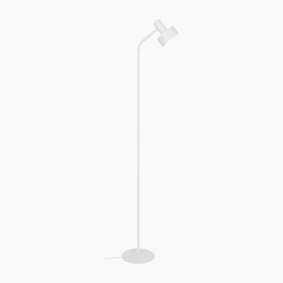 Metalowa lampa podłogowa Matis w jasnym kolorze