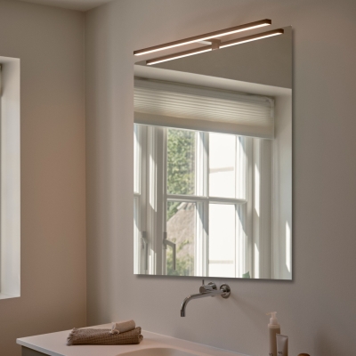 Duży kinkiet ścienny Marlee nad lustro