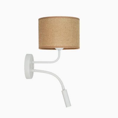 Elegancka lampa ścienna Hotelove z abażurem