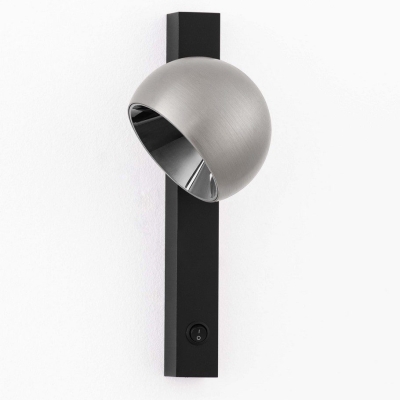 Nowoczesny kinkiet ścienny Frontera LED z włącznikiem