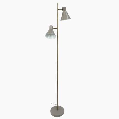Metalowa lampa podłogowa Sleep 2 na okrągłej podstawie