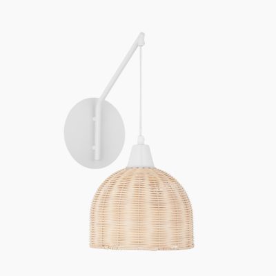 Lampa ścienna Tacna na białym stelażu