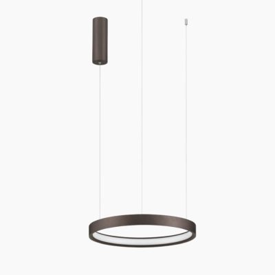 Nowoczesna lampa wisząca Zacapu LED w brązowym kolorze