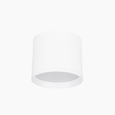 Okrągły spot sufitowy Brenas LED w białym kolorze