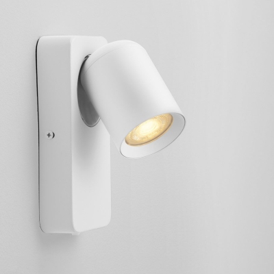 Metalowy kinkiet ścienny Tagua z regulowanym kloszem