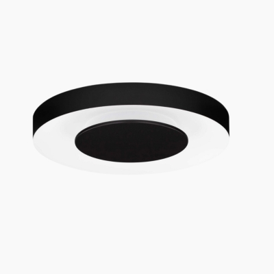 Okrągły plafon sufitowy Colquiri LED w czarnym kolorze