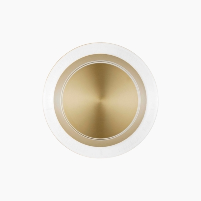 Złoty kinkiet ścienny Pocitos na metalowym stelażu