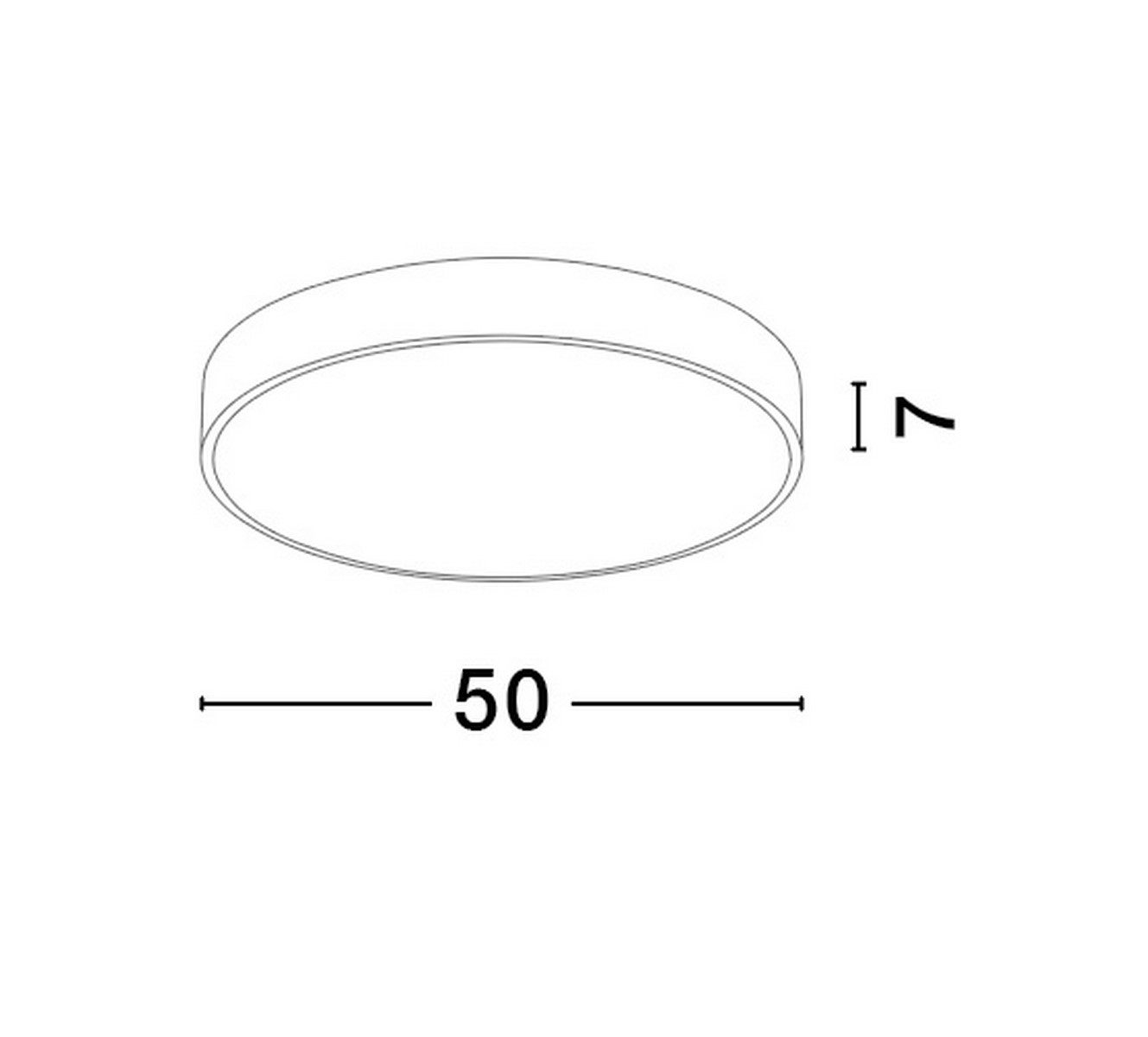 Biały plafon sufitowy Gesell LED do salonu 50 cm