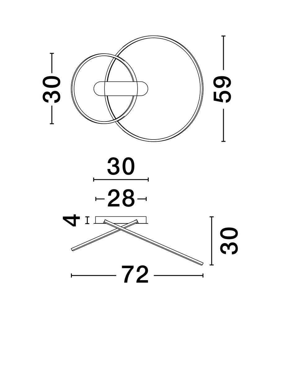 Nowoczesna lampa sufitowa Comarapa LED do salonu