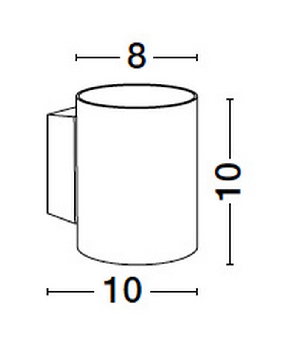 Biały kinkiet ścienny Salas o prostym designie