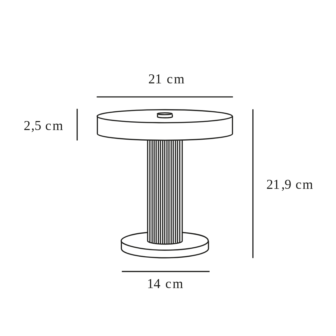 Przenośna lampa stołowa Trezzi z możliwością ładowania