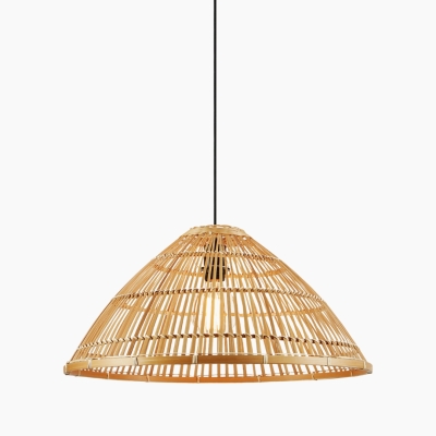 Bambusowa lampa wisząca Capello nad stół