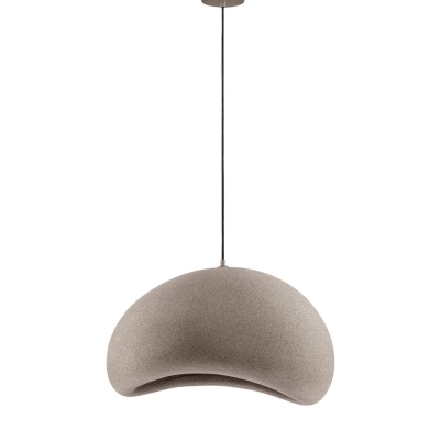 Brązowa lampa wisząca japandi Palinza