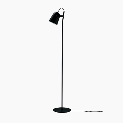 Metalowa lampa podłogowa Oslo w czarnym kolorze
