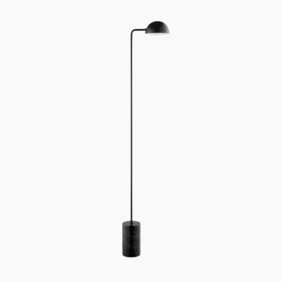 Metalowa lampa podłogowa Marble na marmurowej podstawie