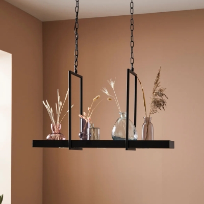 Funkcjonalna lampa wisząca Tray z półką na kwiaty