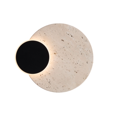 Unikatowy kinkiet ścienny Travertino LED - naturalny kamień