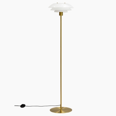 Elegancka lampa podłogowa DL na mosiężnej podstawie