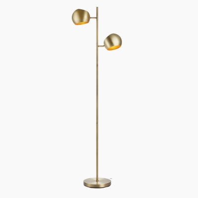 Prosta lampa podłogowa Edgar 2 do salonu