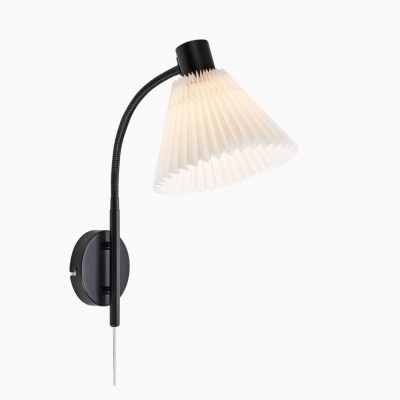 Kinkiet ścienny Mira na czarnym stelażu