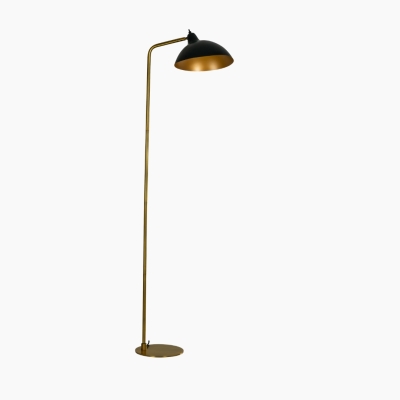 Elegancka lampa podłogowa Futura na mosiężnym stelażu