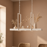 Metalowa lampa wisząca Tray z półką na rośliny