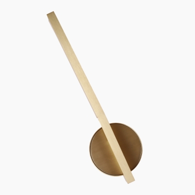 Metalowy kinkiet ścienny Merano A w złotym kolorze