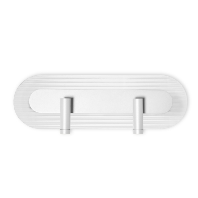 Biała lampa ścienna z dwoma reflektorami RIFLO W D