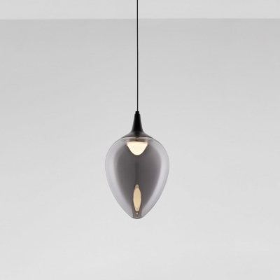 Nowoczesna lampa wisząca Vazendo LED w czarnym kolorze