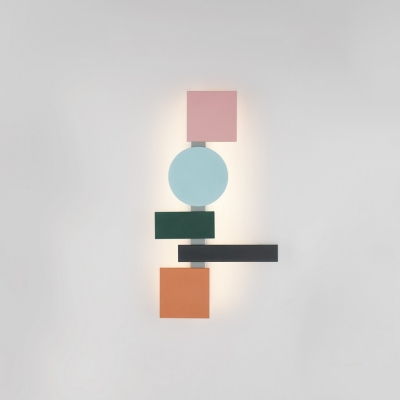 Geometryczna lampa ścienna Gorzano LED