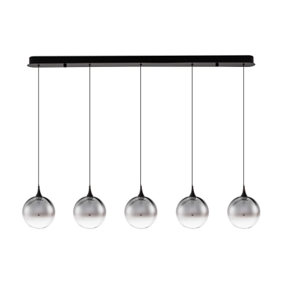 Lampa wisząca Lurvela 5 na czarnej listwie