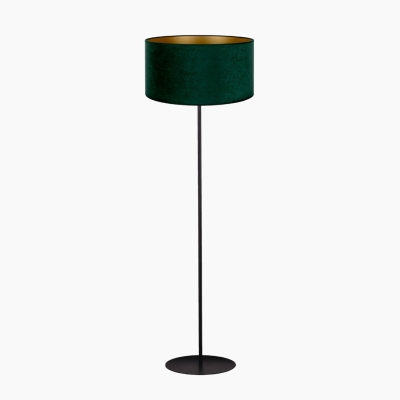 Zielona lampa podłogowa Golden na metalowej podstawie