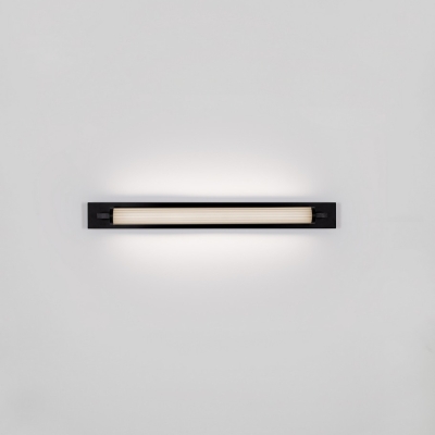 Łazienkowy kinkiet ścienny Felorna w czarnym kolorze