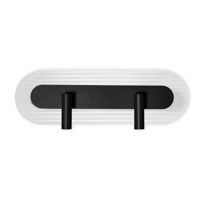 Czarny kinkiet z reflektorami RIFLO W D