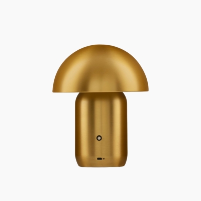 Elegancka lampa stołowa Lomenta w złotym kolorze