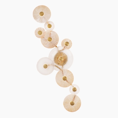 Duży kinkiet ścienny Allure wykonany ze szkła