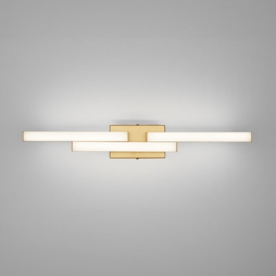 Elegancka lampa ścienna Marvona LED na złotym stelażu