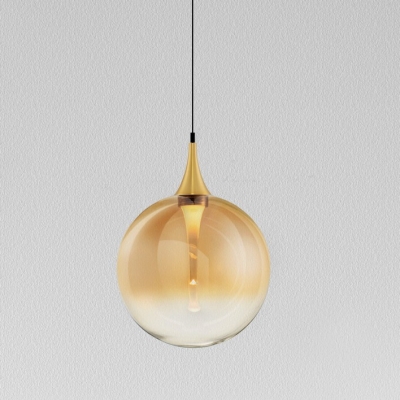 Pojedyncza lampa wisząca Lurvela LED - szklany klosz