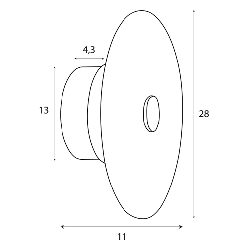 Szklana lampa ścienna Allure LED z okrągłym kloszem
