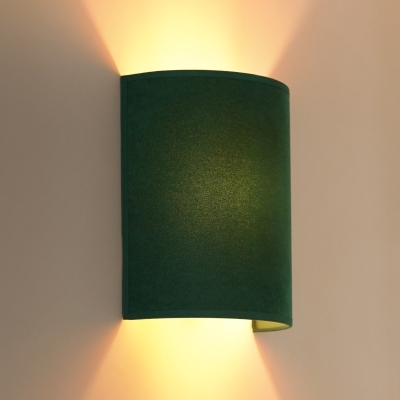 Prosty kinkiet ścienny Basic w zielonym kolorze