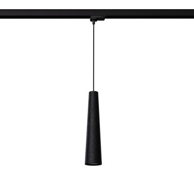 Lampa wisząca do systemu szynowego ELECTRA czarna beton GU10