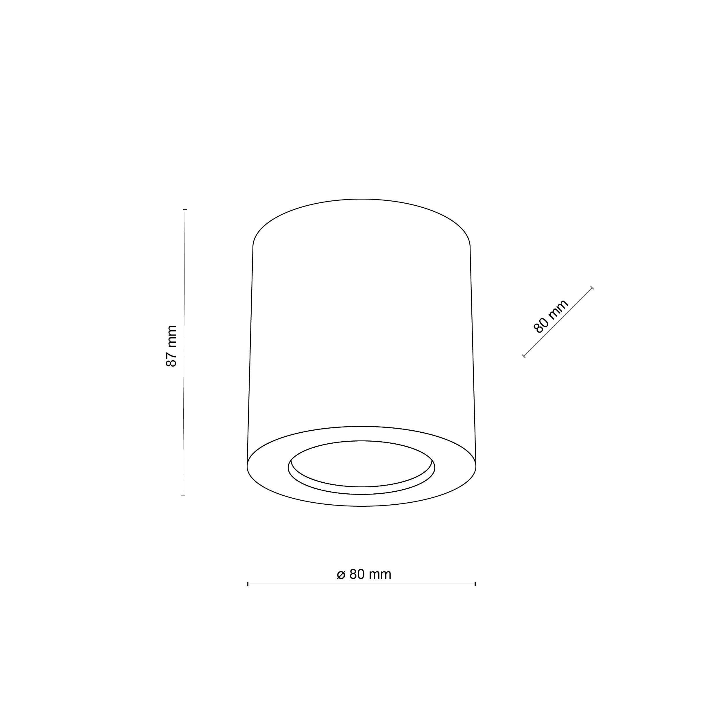 Drewniany spot sufitowy Eve