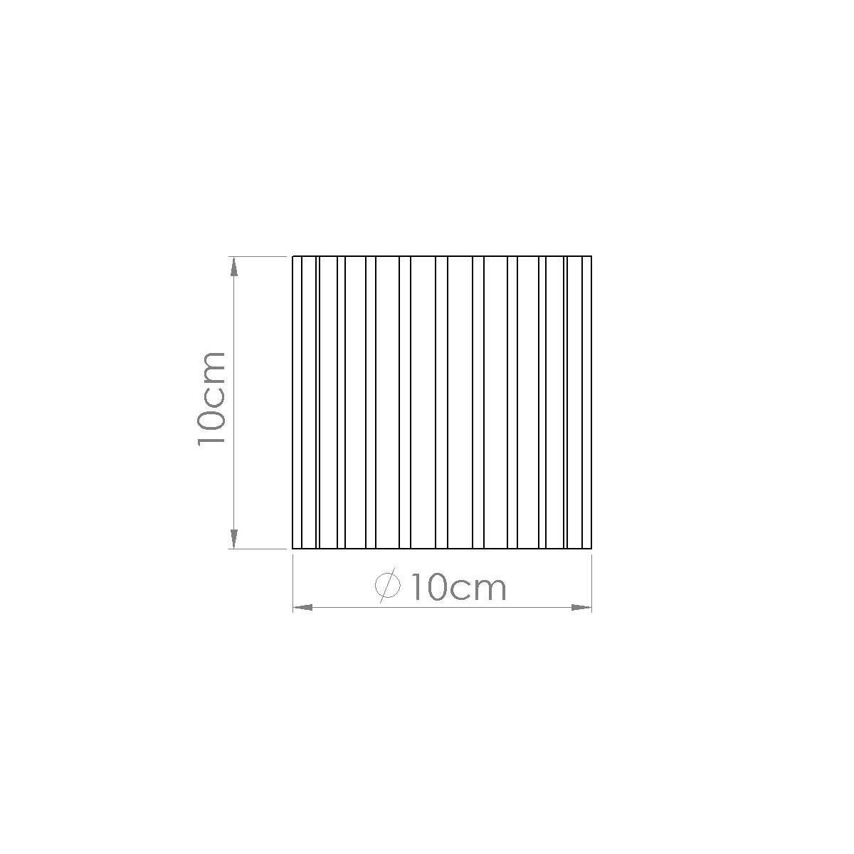 Karbowany spot sufitowy Medina GU10 - taupe