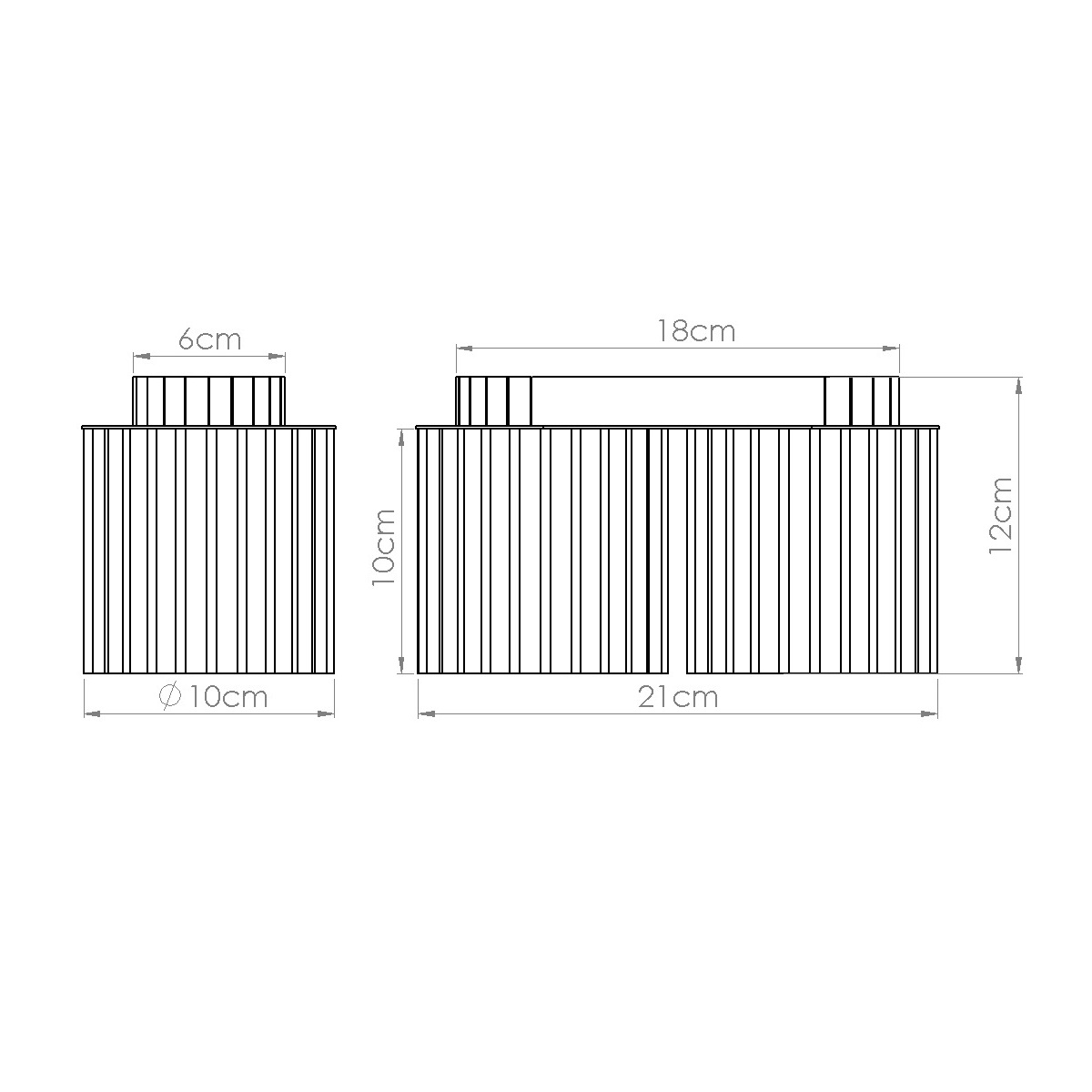 Lampa sufitowa Medina 2 GU10 - taupe