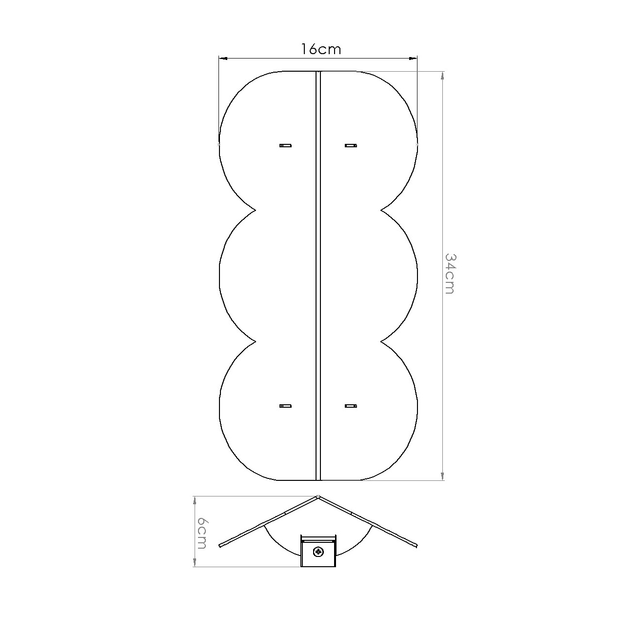 Nowoczesny kinkiet ścienny Biscuit - mocca