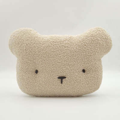 Kremowa lampka dziecięca na ścianę Miś