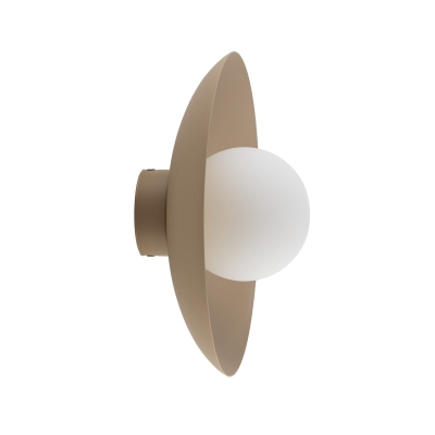 Kinkiet w beżowym kolorze Slate Sabia - klosz kula