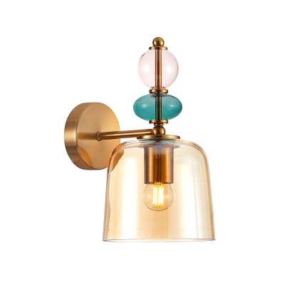 Dekoracyjny kinkiet z barwionego szkła Namos