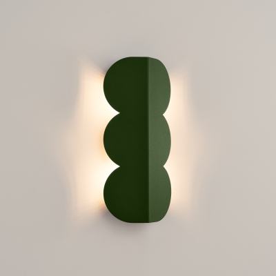 Nowoczesna lampa ścienna z dekoracyjnym kloszem Biscuit